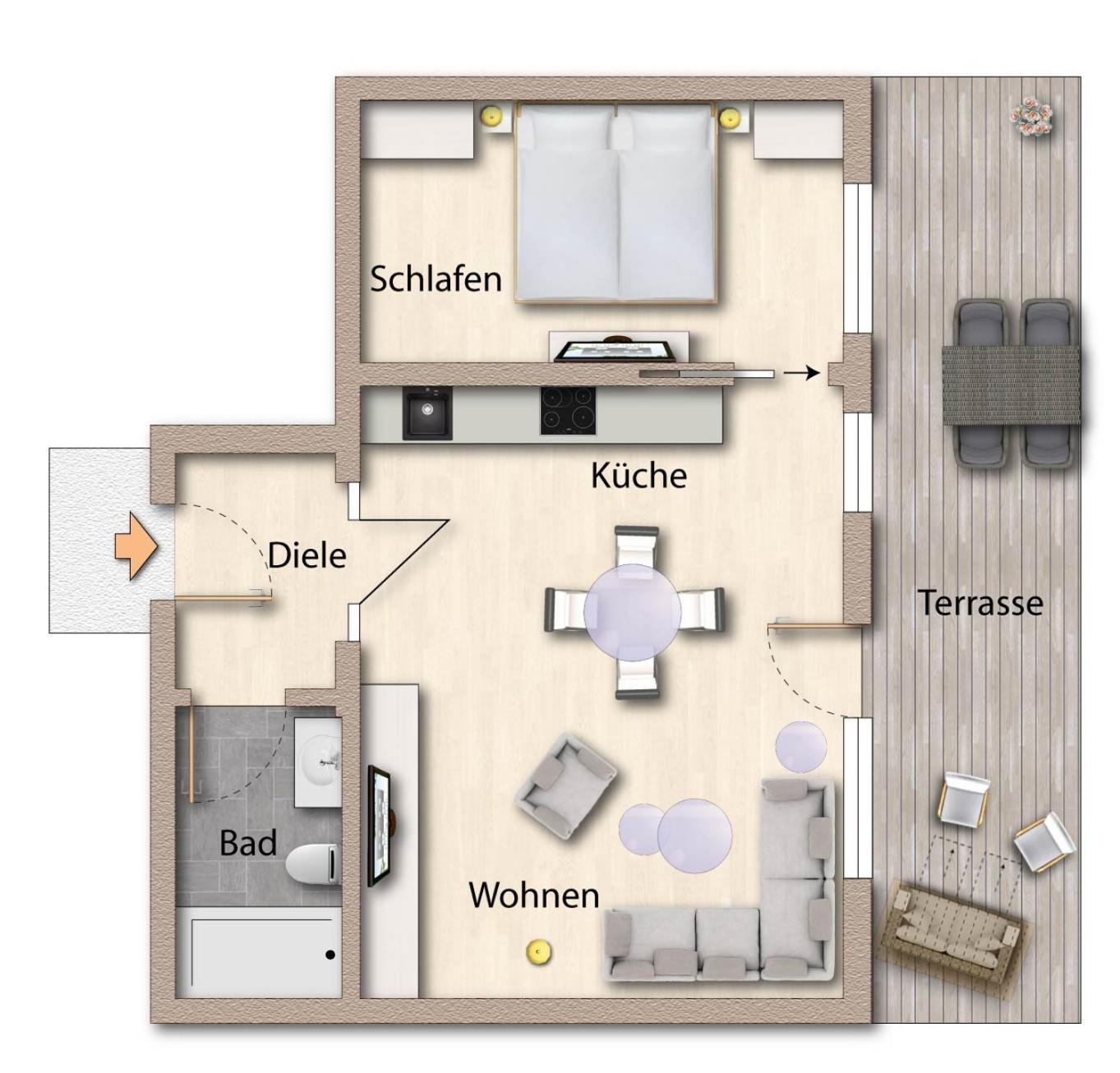 Foerdeferien Bockholmwik Apartman Munkbrarup Kültér fotó